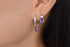 Divya दिव्या | Amethyst | Hoop | Silber | Rhodiniert